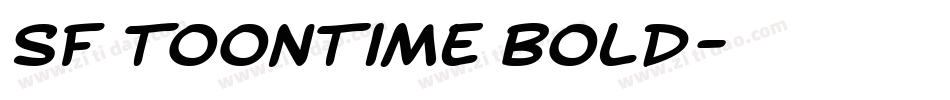 SF Toontime Bold字体转换
